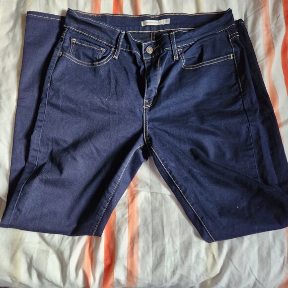 Levi’s 710 Super Skinny Jeans Women’s Size 31 Dark Wash Stretch Denim - Picture 2 of 13